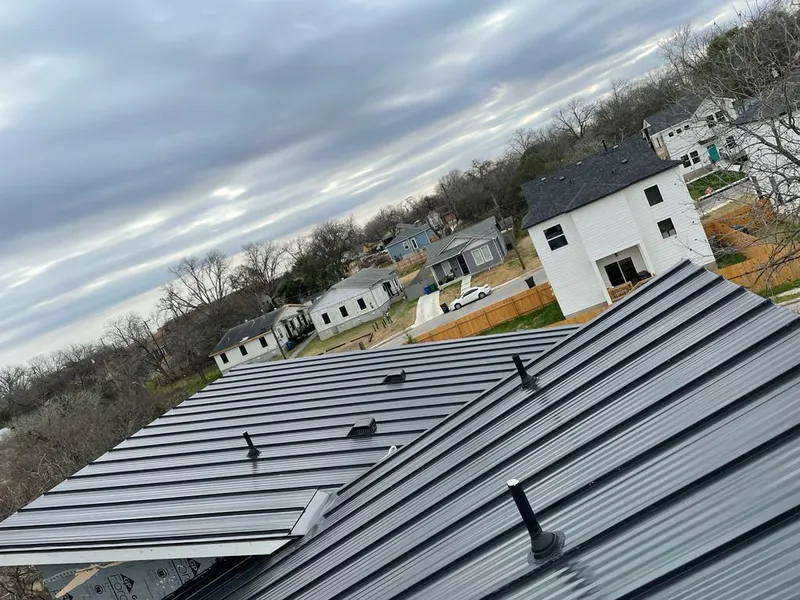 Standing seam metal roof panels with vents for Skylight Repair in Lynwood